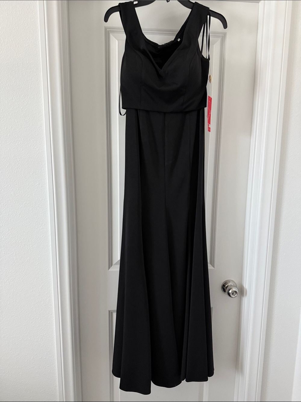 Dancing Queen Black Maxi Evening Gown